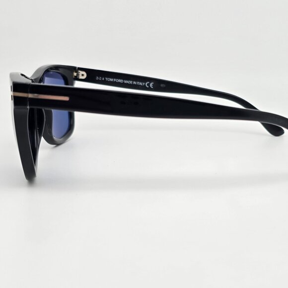 *SOLD* Tom Ford TF336 01V Leo Black Frame Grey Lens Sunglasses w/ Case Italy - Picture 4 of 15